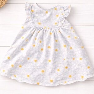 Baby Girl floral Blue Dress - 9 Months